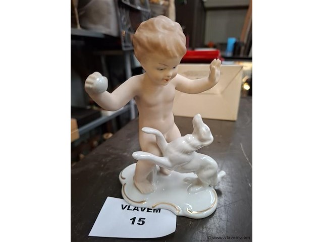 Porselein putto - afbeelding 2 van  4