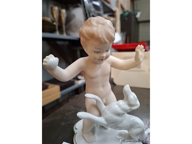 Porselein putto - afbeelding 3 van  4