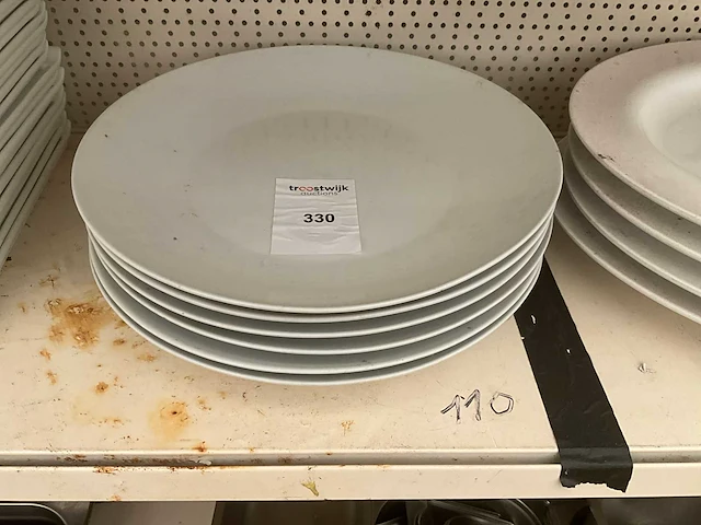 Porseleinen onderborden (6x) - afbeelding 1 van  1