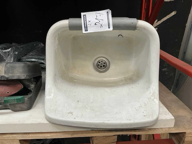 Porseleinen uitgietbak (2x) - afbeelding 2 van  3