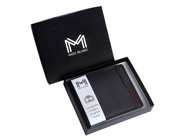 Portefeuille leder - massi miliano - ref 71112 - bruin - rfid - afbeelding 1 van  5