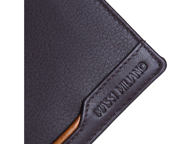Portefeuille leder - massi miliano - rfid - bruin - afbeelding 5 van  5