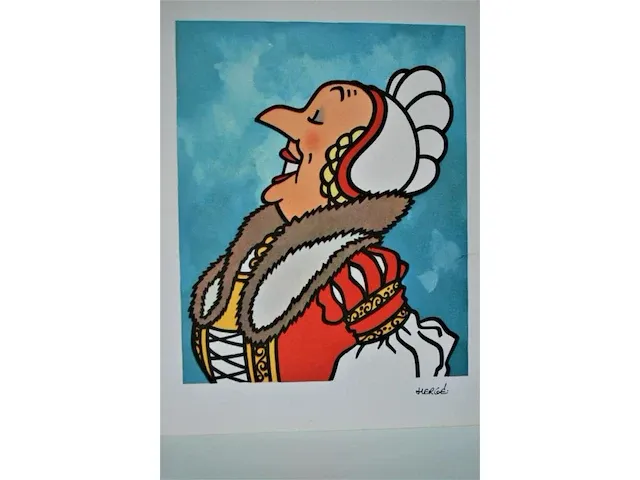 Portfolio portret "b. castafiore" - casterman, 1966 (7/8) - afbeelding 3 van  7