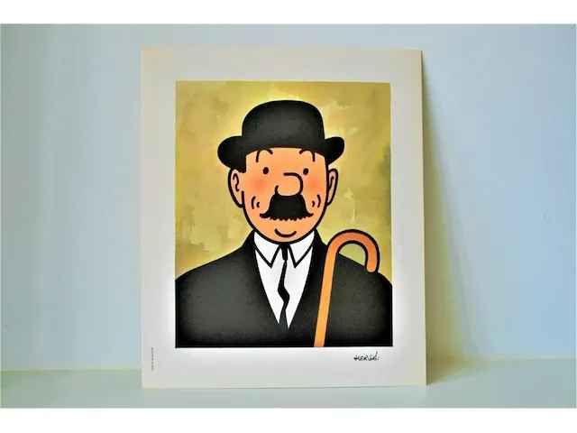 Portfolio portret "janssen" - casterman, 1966 (6/8) - afbeelding 1 van  6