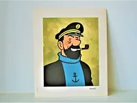 Portfolio portret "kapitein haddock" - casterman, 1966 (3/8) - afbeelding 1 van  6