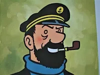 Portfolio portret "kapitein haddock" - casterman, 1966 (3/8) - afbeelding 4 van  6