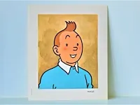 Portfolio portret "kuifje" - casterman, 1966 (1/8)