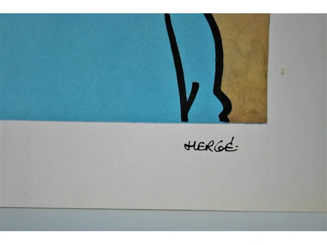 Portfolio portret "kuifje" - casterman, 1966 (1/8) - afbeelding 4 van  6