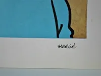 Portfolio portret "kuifje" - casterman, 1966 (1/8) - afbeelding 4 van  6
