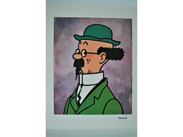 Portfolio portret "prof. zonnebloem" - casterman, 1966 (2/8) - afbeelding 3 van  6