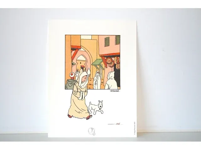 Portofolio 'de krab met de gulden scharen' (nr. 5/9) - 75 jaar kuifje - 17,5 x 24cm - genummerd - afbeelding 1 van  10