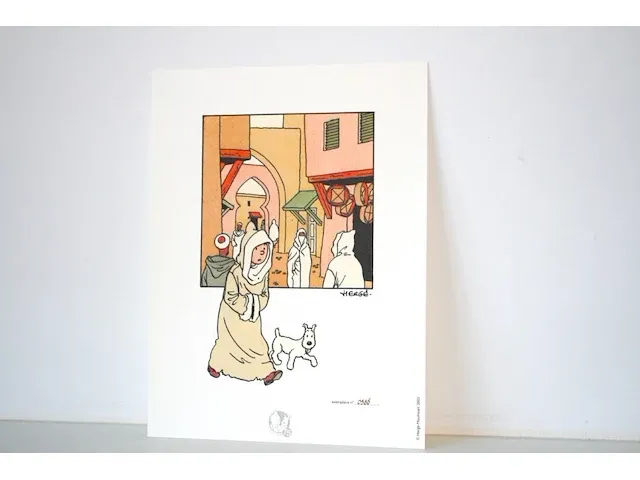 Portofolio 'de krab met de gulden scharen' (nr. 5/9) - 75 jaar kuifje - 17,5 x 24cm - genummerd - afbeelding 3 van  10