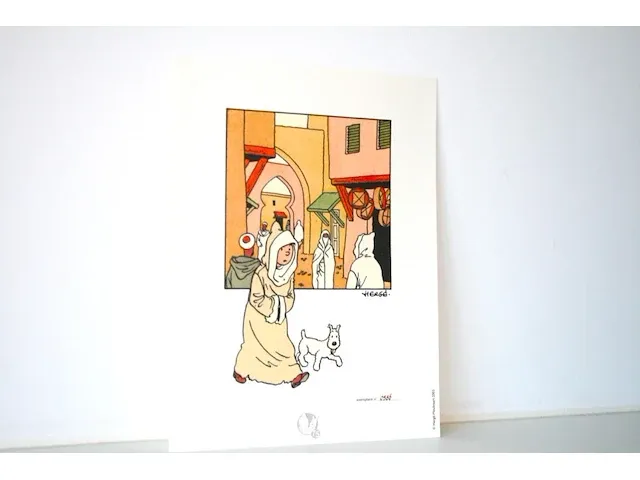 Portofolio 'de krab met de gulden scharen' (nr. 5/9) - 75 jaar kuifje - 17,5 x 24cm - genummerd - afbeelding 4 van  10