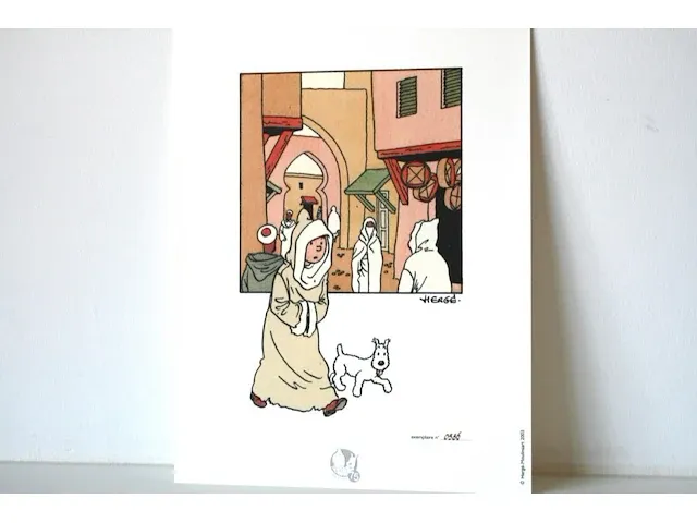 Portofolio 'de krab met de gulden scharen' (nr. 5/9) - 75 jaar kuifje - 17,5 x 24cm - genummerd - afbeelding 5 van  10