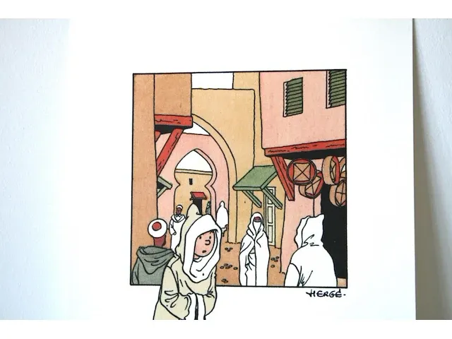 Portofolio 'de krab met de gulden scharen' (nr. 5/9) - 75 jaar kuifje - 17,5 x 24cm - genummerd - afbeelding 6 van  10