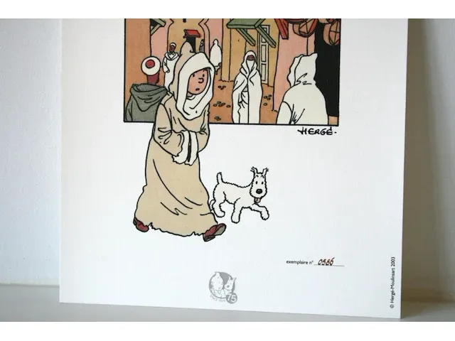 Portofolio 'de krab met de gulden scharen' (nr. 5/9) - 75 jaar kuifje - 17,5 x 24cm - genummerd - afbeelding 7 van  10