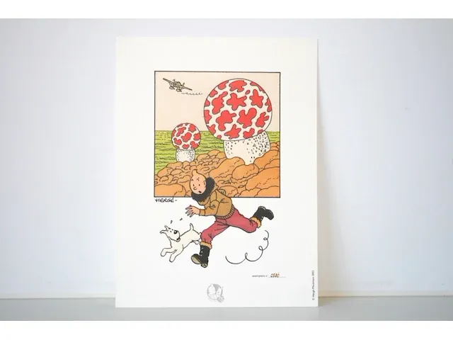 Portofolio 'de mysterieuze ster' (nr. 8/9) - 75 jaar kuifje - 17,5 x 24cm - genummerd - afbeelding 1 van  10