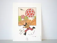 Portofolio 'de mysterieuze ster' (nr. 8/9) - 75 jaar kuifje - 17,5 x 24cm - genummerd - afbeelding 1 van  10