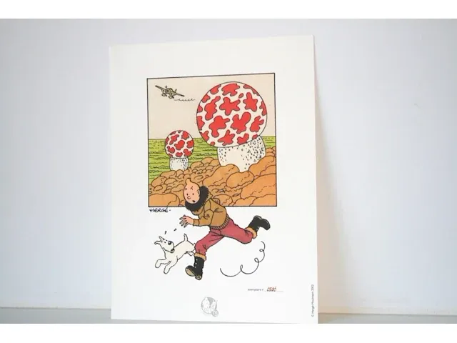 Portofolio 'de mysterieuze ster' (nr. 8/9) - 75 jaar kuifje - 17,5 x 24cm - genummerd - afbeelding 3 van  10