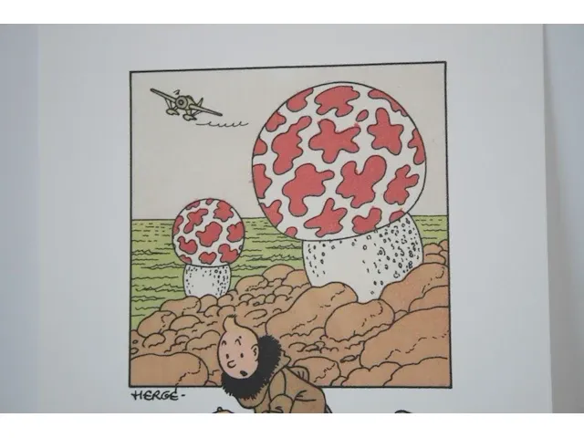 Portofolio 'de mysterieuze ster' (nr. 8/9) - 75 jaar kuifje - 17,5 x 24cm - genummerd - afbeelding 6 van  10