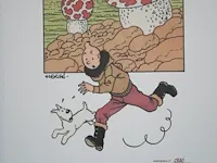 Portofolio 'de mysterieuze ster' (nr. 8/9) - 75 jaar kuifje - 17,5 x 24cm - genummerd - afbeelding 7 van  10