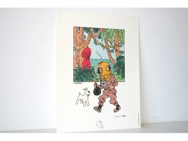 Portofolio 'de schat van scharlacken rackham' (nr. 9/9) - 75 jaar kuifje - 17,5 x 24cm - genummerd - afbeelding 4 van  10