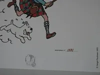 Portofolio 'de zwarte rotsen' (nr. 4/9) - 75 jaar kuifje - 17,5 x 24cm - genummerd - afbeelding 3 van  11