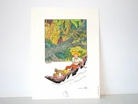 Portofolio 'het gebroken oor' (nr. 3/9) - 75 jaar kuifje - 17,5 x 24cm - genummerd - afbeelding 1 van  10