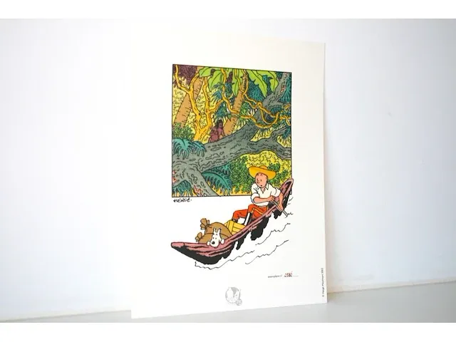 Portofolio 'het gebroken oor' (nr. 3/9) - 75 jaar kuifje - 17,5 x 24cm - genummerd - afbeelding 4 van  10