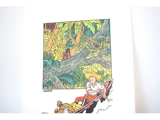 Portofolio 'het gebroken oor' (nr. 3/9) - 75 jaar kuifje - 17,5 x 24cm - genummerd - afbeelding 6 van  10