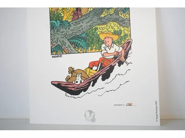 Portofolio 'het gebroken oor' (nr. 3/9) - 75 jaar kuifje - 17,5 x 24cm - genummerd - afbeelding 7 van  10
