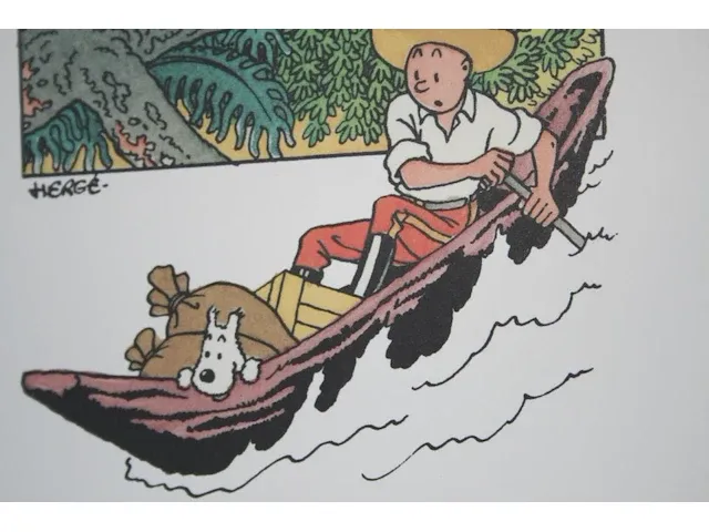 Portofolio 'het gebroken oor' (nr. 3/9) - 75 jaar kuifje - 17,5 x 24cm - genummerd - afbeelding 10 van  10