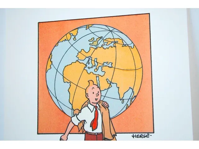 Portofolio 'kuifje en bobbie' (nr. 2/9) - 75 jaar kuifje - 17,5 x 24cm - genummerd - afbeelding 8 van  11