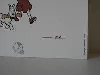 Portofolio 'kuifje en bobbie' (nr. 2/9) - 75 jaar kuifje - 17,5 x 24cm - genummerd - afbeelding 10 van  11