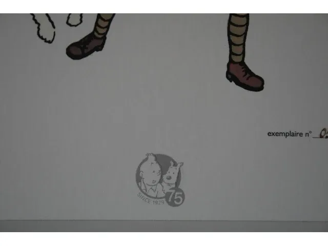 Portofolio 'kuifje in afrika' (nr. 1/9) - 75 jaar kuifje - 17,5 x 24cm - genummerd - afbeelding 4 van  12