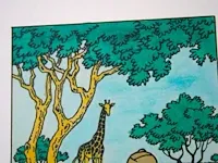 Portofolio 'kuifje in afrika' (nr. 1/9) - 75 jaar kuifje - 17,5 x 24cm - genummerd - afbeelding 12 van  12