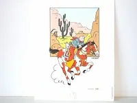 Portofolio 'kuifje in amerika' (nr. 6/9) - 75 jaar kuifje - 17,5 x 24cm - genummerd - afbeelding 5 van  10