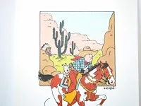 Portofolio 'kuifje in amerika' (nr. 6/9) - 75 jaar kuifje - 17,5 x 24cm - genummerd - afbeelding 6 van  10