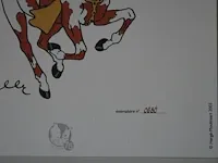Portofolio 'kuifje in amerika' (nr. 6/9) - 75 jaar kuifje - 17,5 x 24cm - genummerd - afbeelding 10 van  10