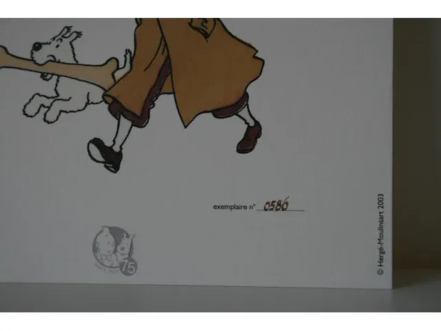 Portofolio 'scepter van ottokar' (nr. 7/9) - 75 jaar kuifje - 17,5 x 24cm - genummerd - afbeelding 2 van  11