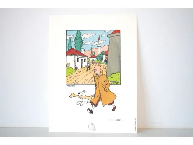 Portofolio 'scepter van ottokar' (nr. 7/9) - 75 jaar kuifje - 17,5 x 24cm - genummerd - afbeelding 1 van  11