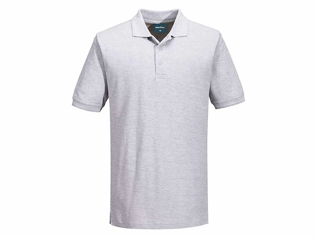 Portwest - b210 - polo grey melange maat s (16x) - afbeelding 1 van  2