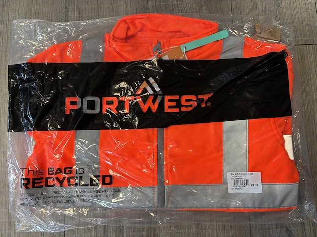 Portwest - ec24 - softshell jas hi vis maat m (6x) - afbeelding 2 van  2