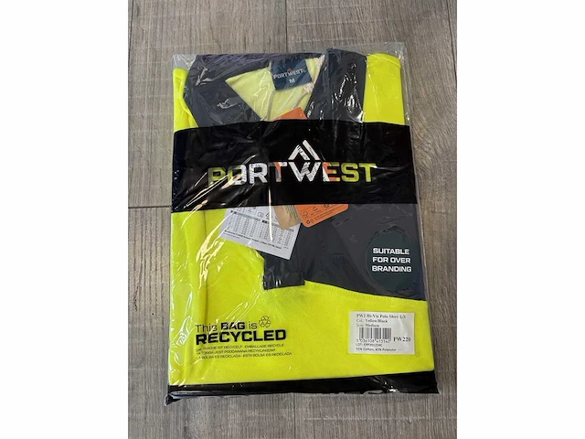 Portwest - pw220 - polo longsleeve maat 4xl (12x) - afbeelding 2 van  2