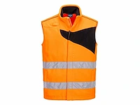 Portwest - pw231 - fleece bodywarmer hi vis maat l (10x) - afbeelding 1 van  2