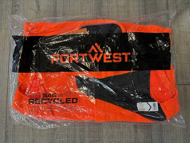 Portwest - pw231 - fleece bodywarmer hi vis maat l (10x) - afbeelding 2 van  2
