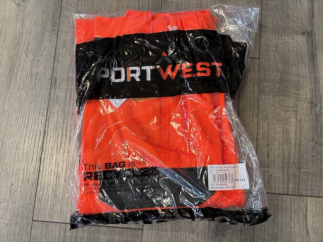 Portwest - pw241 - broek hi vis maat 48 (12x) - afbeelding 2 van  2