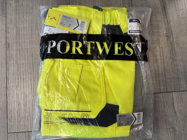 Portwest - pw242 - werkbroek hi vis holster pockets maat 48 (7x) - afbeelding 2 van  2