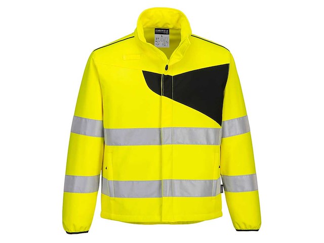 Portwest - pw275 - softshell jacket hi vis size m (8x) - afbeelding 1 van  2