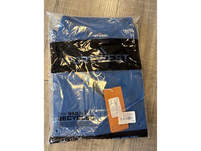 Portwest - t720 - polo persian blue maat 3xl (15x) - afbeelding 2 van  2